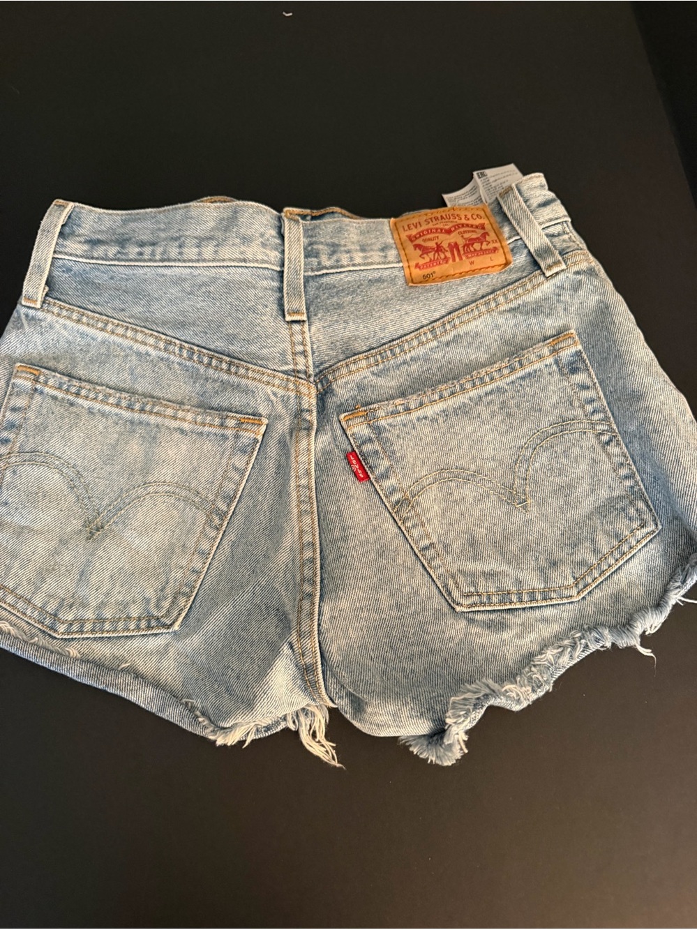 Levi's 501 Women's Light Blue Denim Cutoff Shorts Size 25